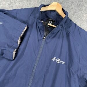 Zero Restriction Jacket Mens Large Tour Series Short Sleeve Golf International